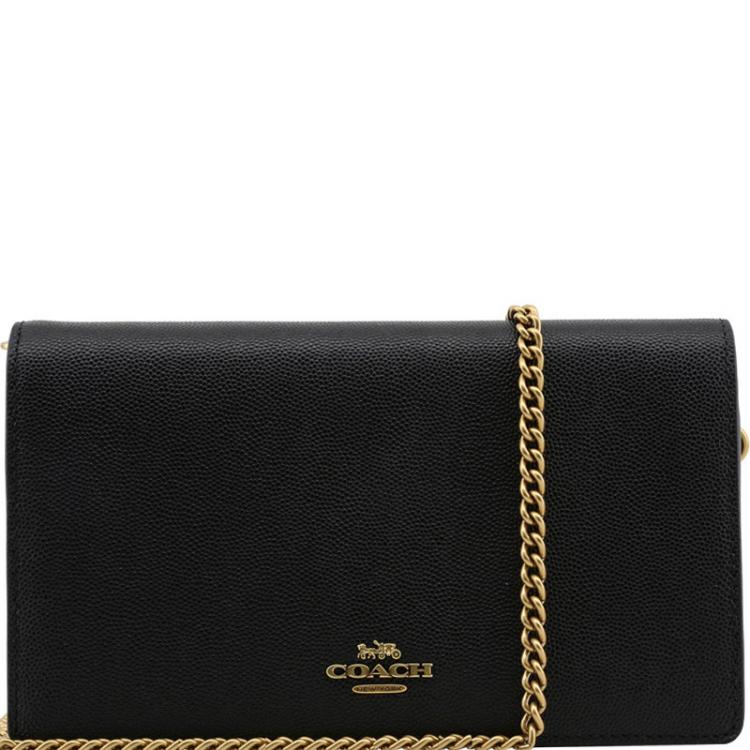 coach black evening bag