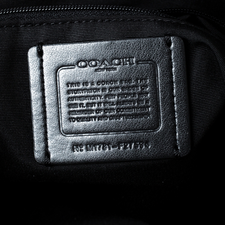 Pre Owned Coach Black Leather Lexy Shoulder Bag