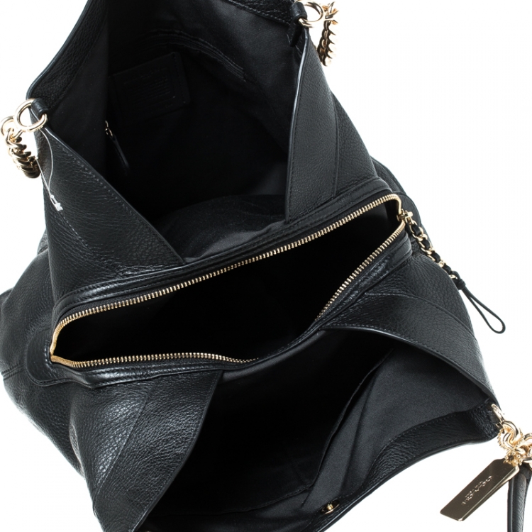 Pre Owned Coach Black Leather Lexy Shoulder Bag