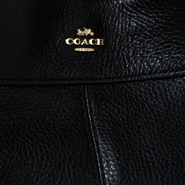 Pre Owned Coach Black Leather Lexy Shoulder Bag