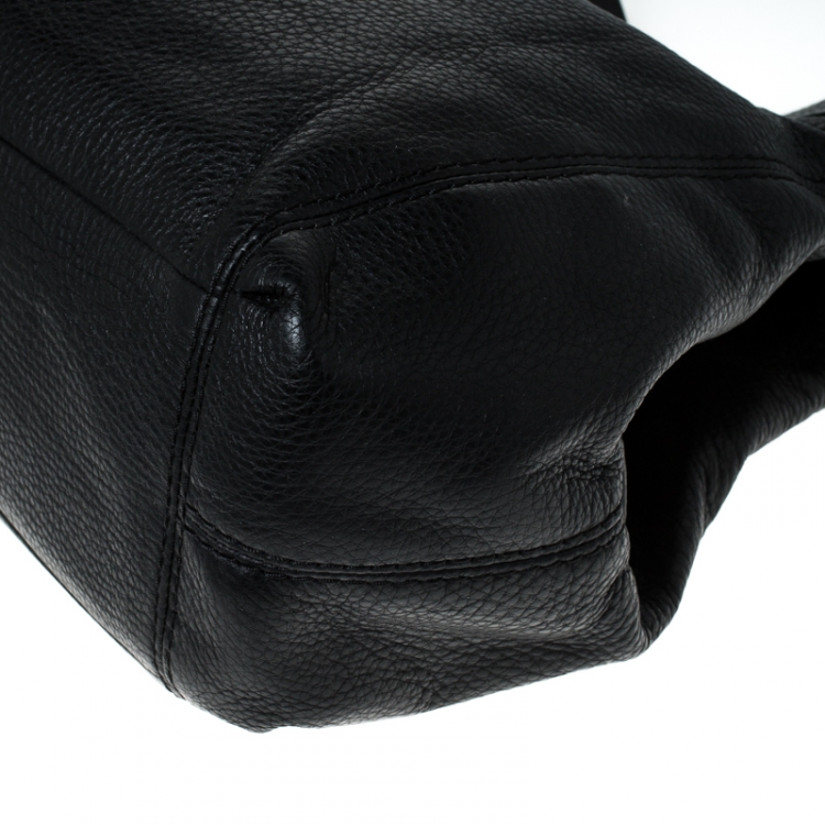 Pre Owned Coach Black Leather Lexy Shoulder Bag