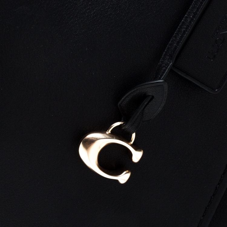 Pre Owned Coach Black Leather Dreamer 36 Satchel 