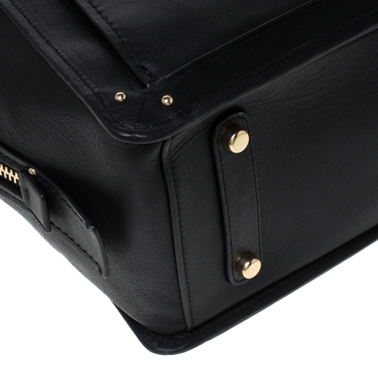 Pre Owned Coach Black Leather Dreamer 36 Satchel 