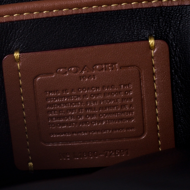 Pre Owned Coach Multicolor Patch Leather and Calfhair Kiss Lock Clutch