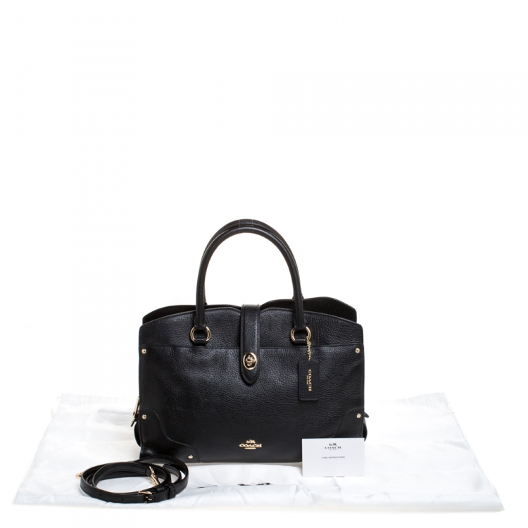Pre Owned Coach Black Leather Mercer Satchel