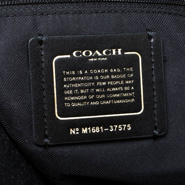 Pre Owned Coach Black Leather Mercer Satchel