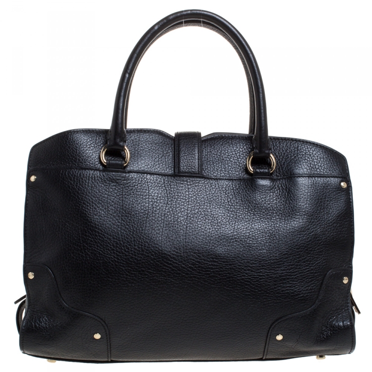 Pre Owned Coach Black Leather Mercer Satchel