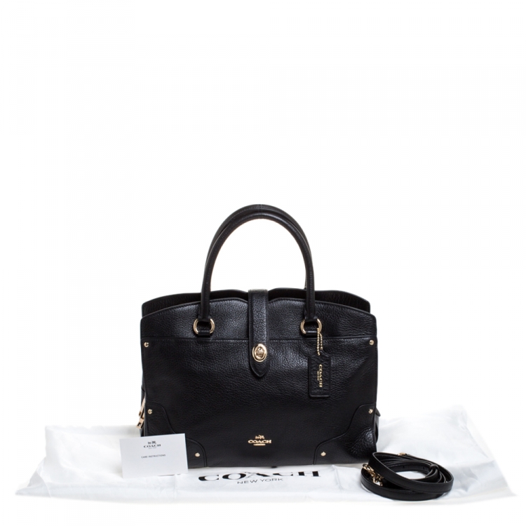 Pre Owned Coach Black Leather Mercer Satchel