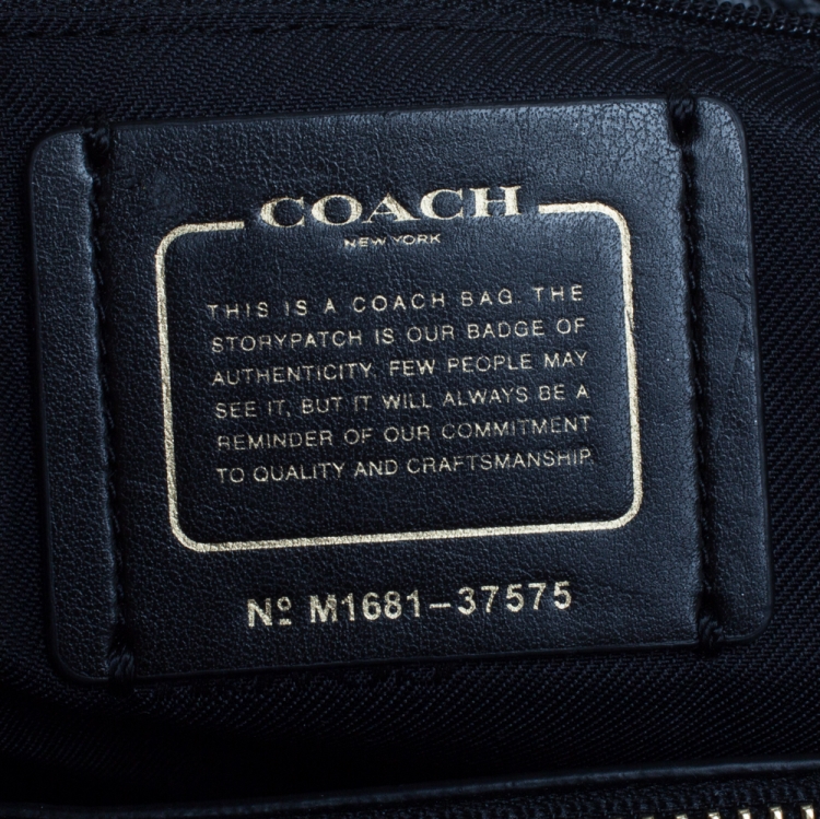 Pre Owned Coach Black Leather Mercer Satchel
