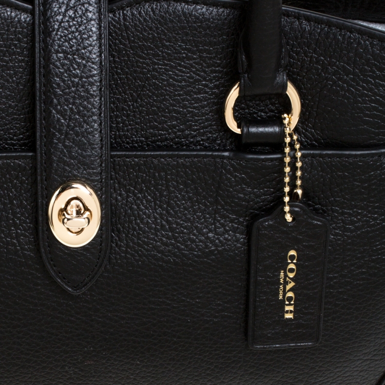 Pre Owned Coach Black Leather Mercer Satchel
