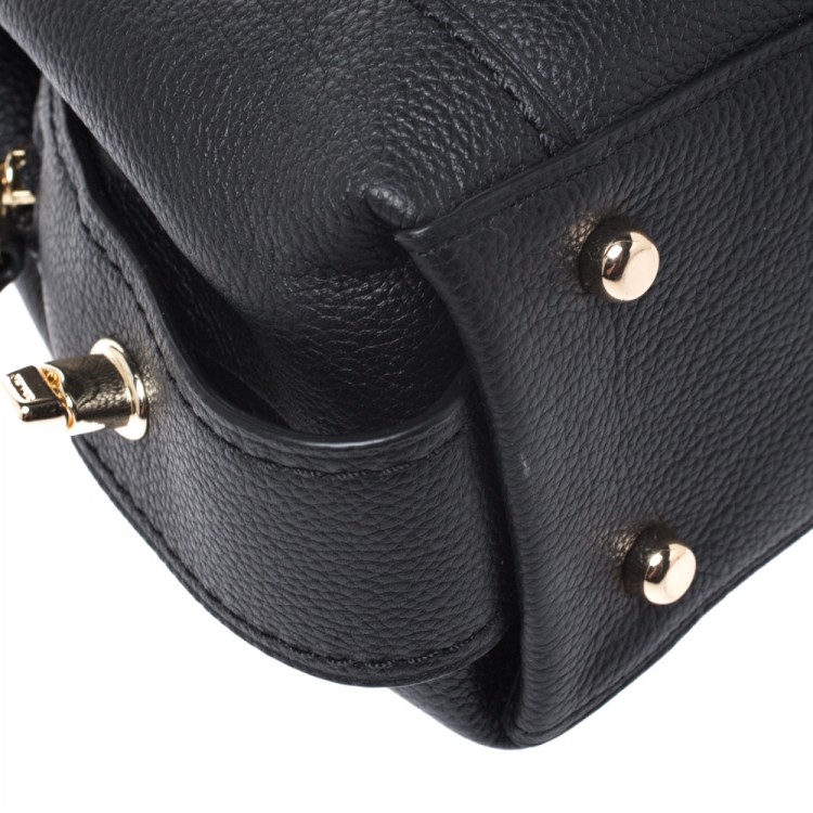 مملوكة مسبقًا Coach Black Leather Edie 31 Shoulder Bag