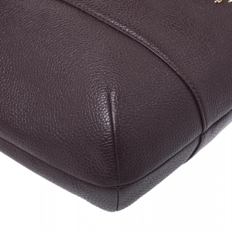 Pre Owned Coach Burgundy Leather Isabel Shoulder Bag