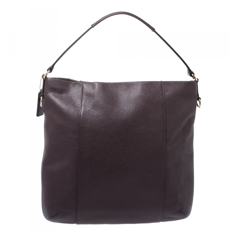 Pre Owned Coach Burgundy Leather Isabel Shoulder Bag
