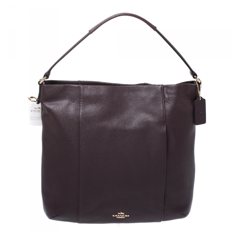 Pre Owned Coach Burgundy Leather Isabel Shoulder Bag