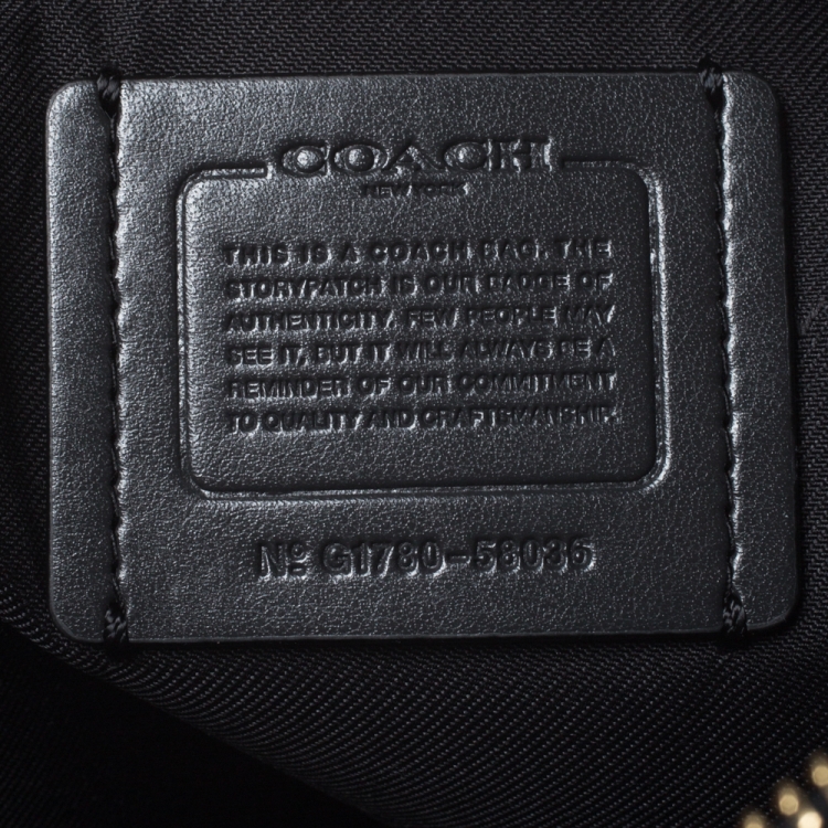 Pre Owned Coach Black Leather Chelsea 32 Hobo