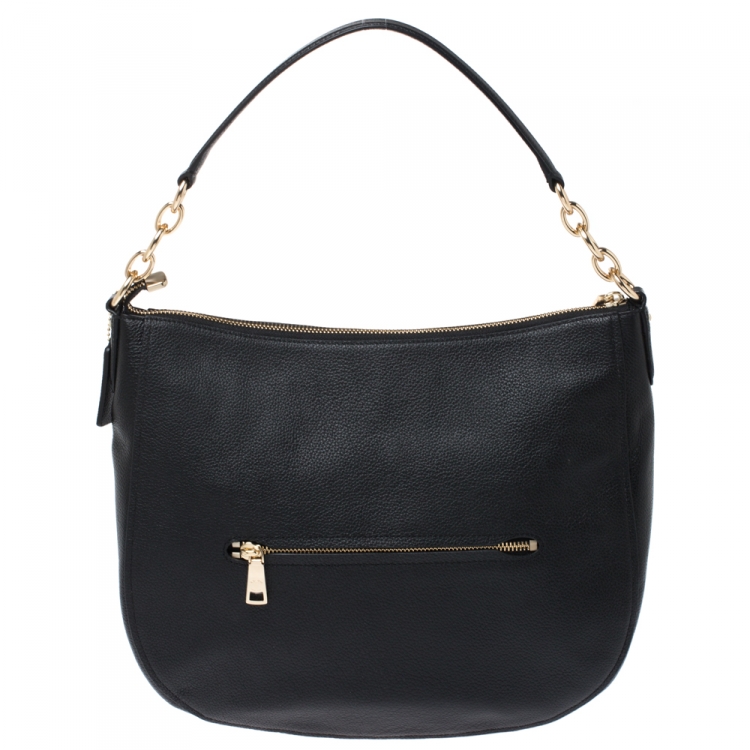 Pre Owned Coach Black Leather Chelsea 32 Hobo