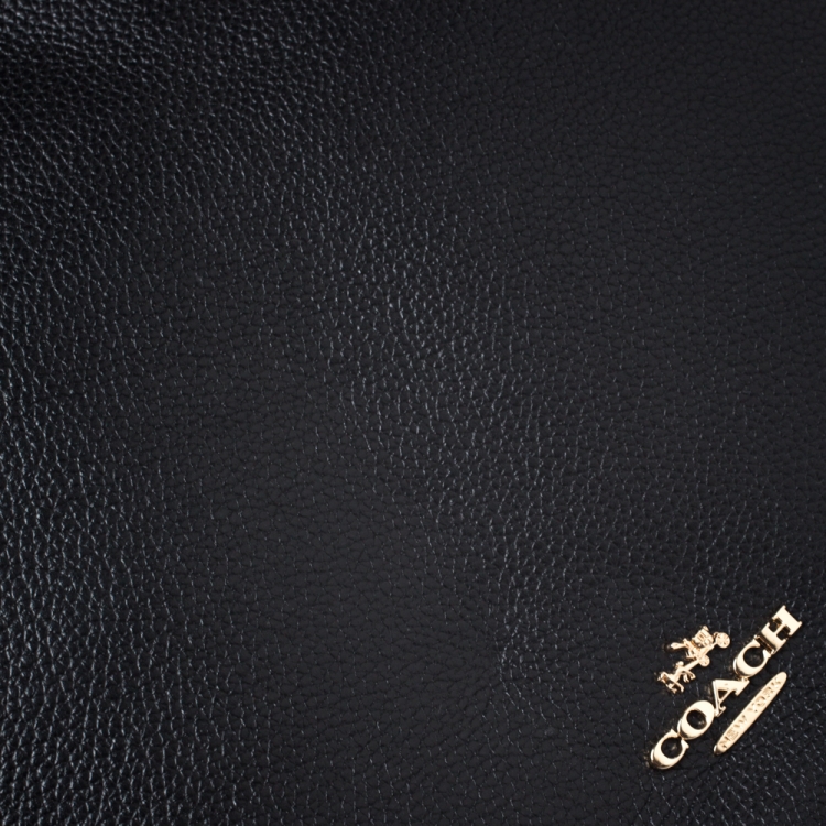 Pre Owned Coach Black Leather Chelsea 32 Hobo