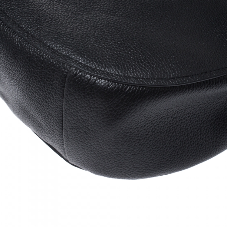 Pre Owned Coach Black Leather Chelsea 32 Hobo