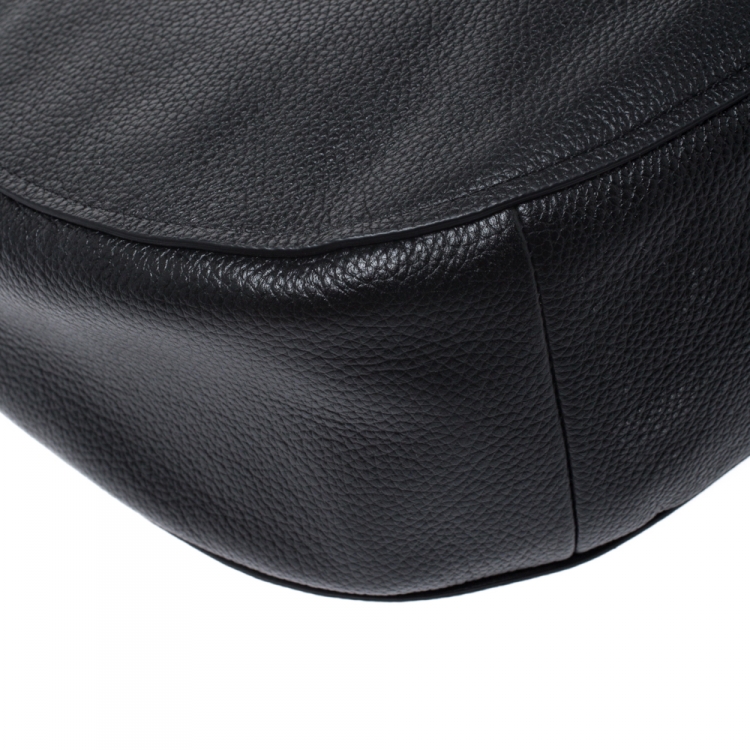Pre Owned Coach Black Leather Chelsea 32 Hobo