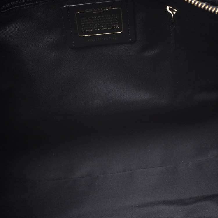Pre Owned Coach Black Leather Ava Tote