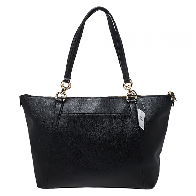 Pre Owned Coach Black Leather Ava Tote