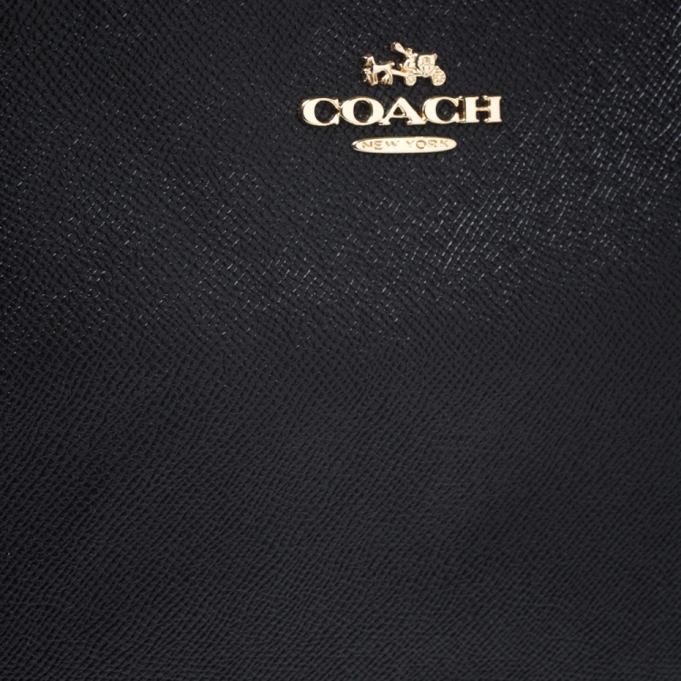 Pre Owned Coach Black Leather Ava Tote