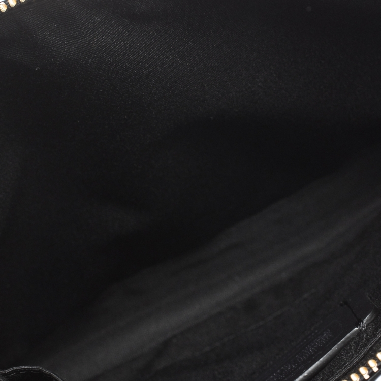 Pre Owned Coach Brown/Black Signature Coated Canvas and Leather Crossbody Bag