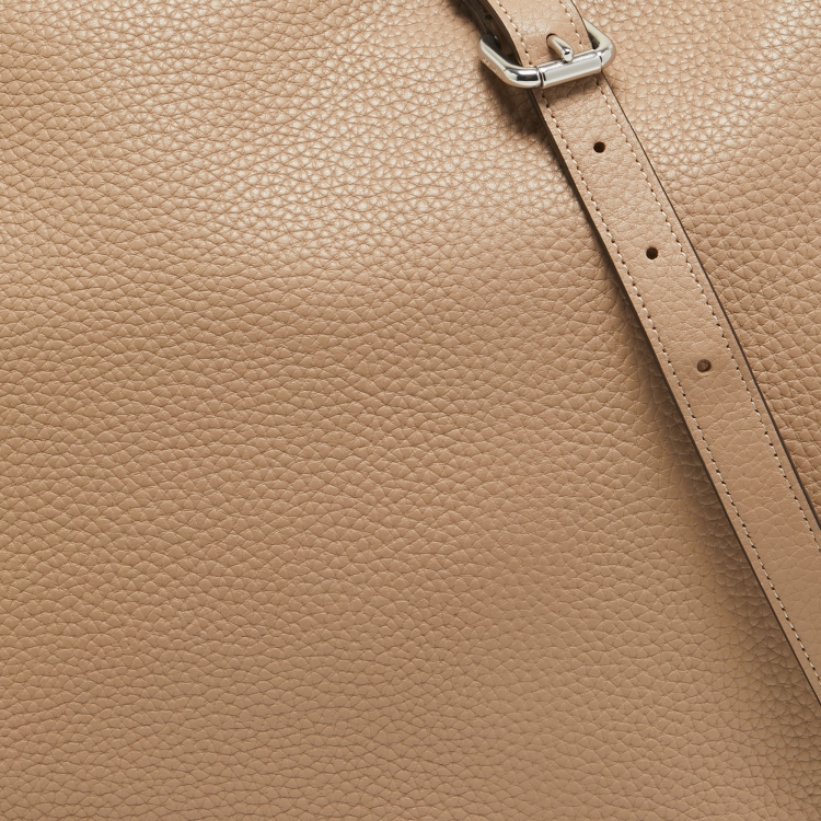 Pre Owned Coach Beige Leather Shay Shoulder Bag