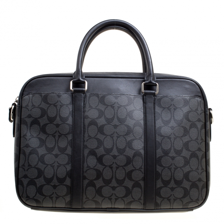 coach signature laptop bag