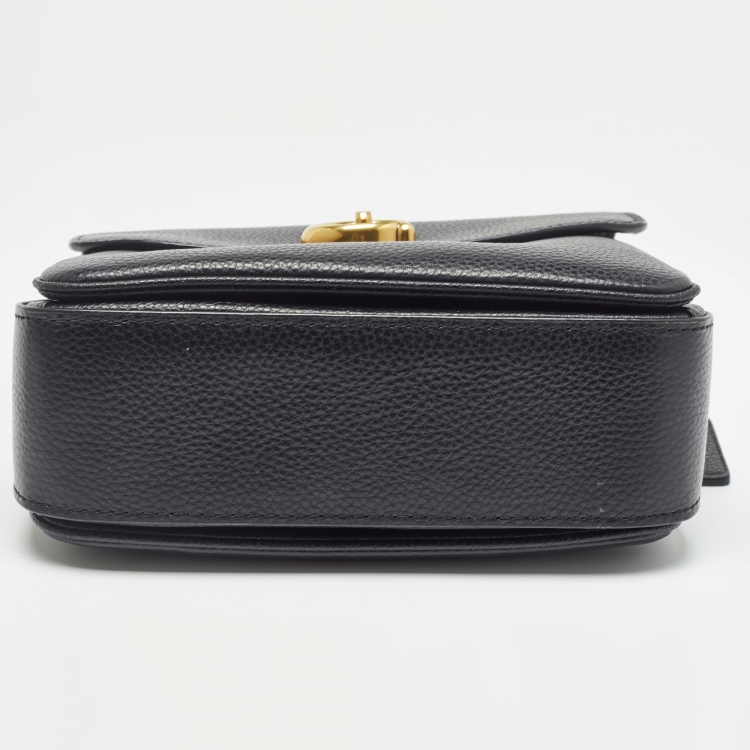 Pre Owned Coach Black Leather Cassie Top Handle Bag