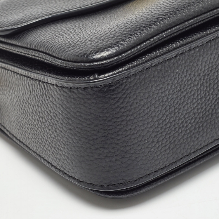 Pre Owned Coach Black Leather Cassie Top Handle Bag