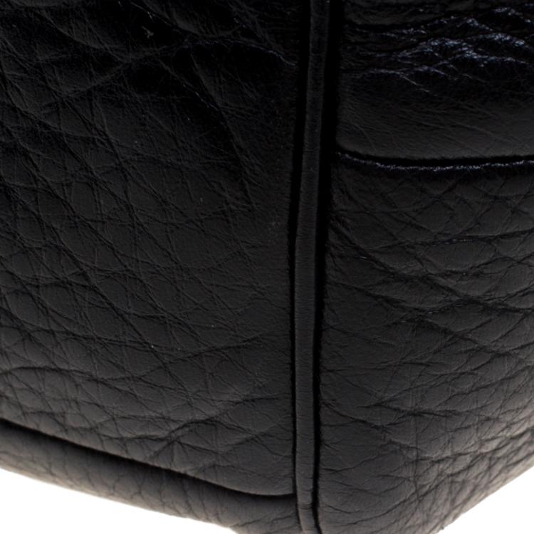 Pre Owned Coach Black Leather Shoulder Bag