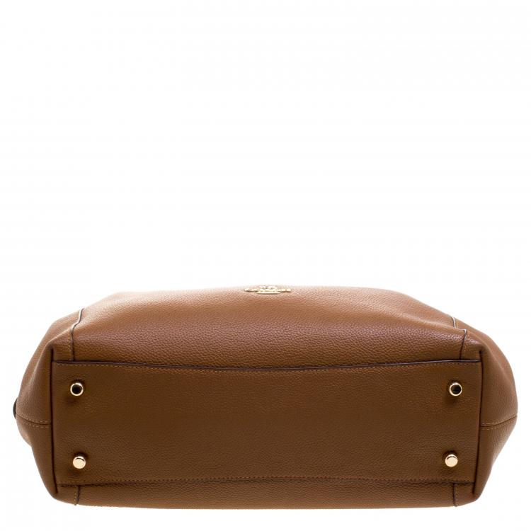 Pre Owned Coach Brown Leather Edie Shoulder Bag