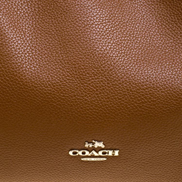 Pre Owned Coach Brown Leather Edie Shoulder Bag