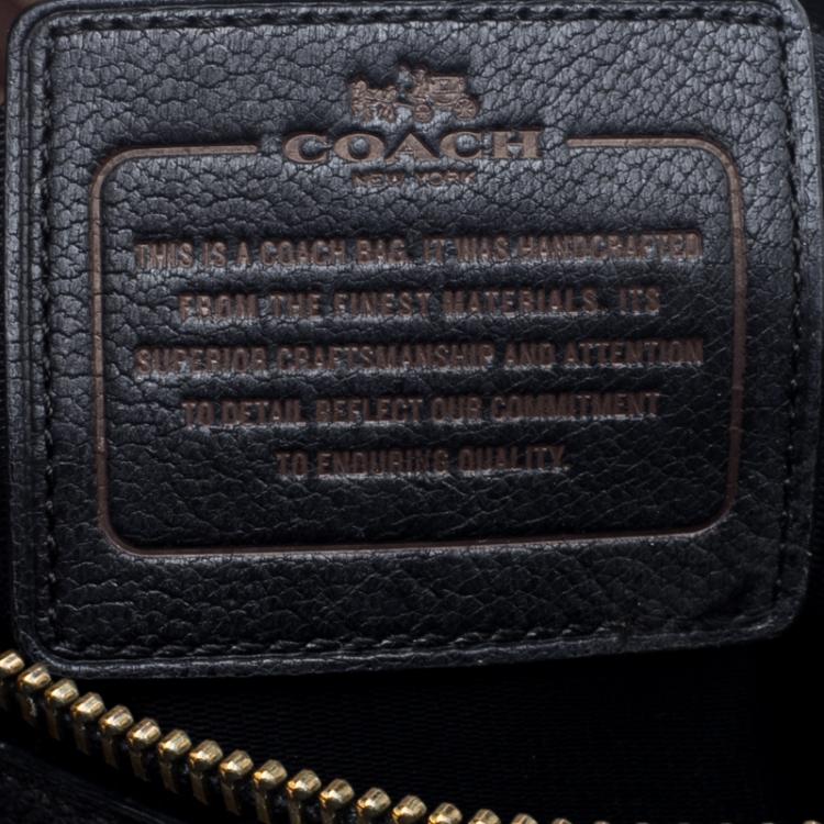 Pre Owned Coach Holographic Leather Rhyder Boston Bag
