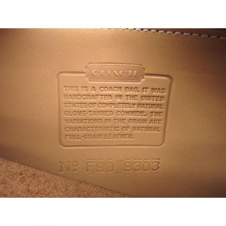Pre Owned Coach Brown Leather Tote