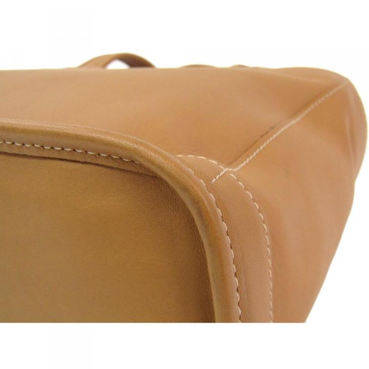 Pre Owned Coach Brown Leather Tote