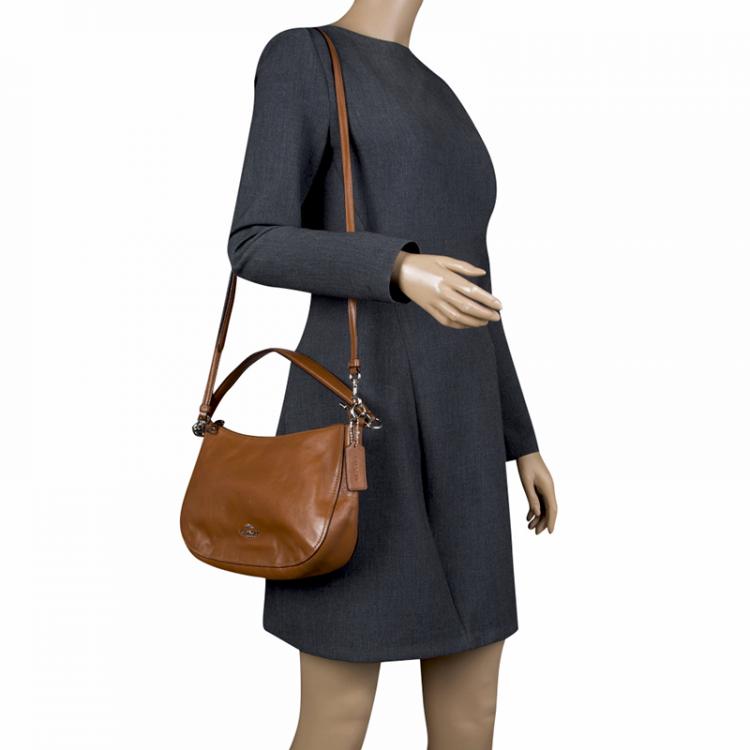 Pre Owned Coach Brown Leather Nomad Crossbody Bag