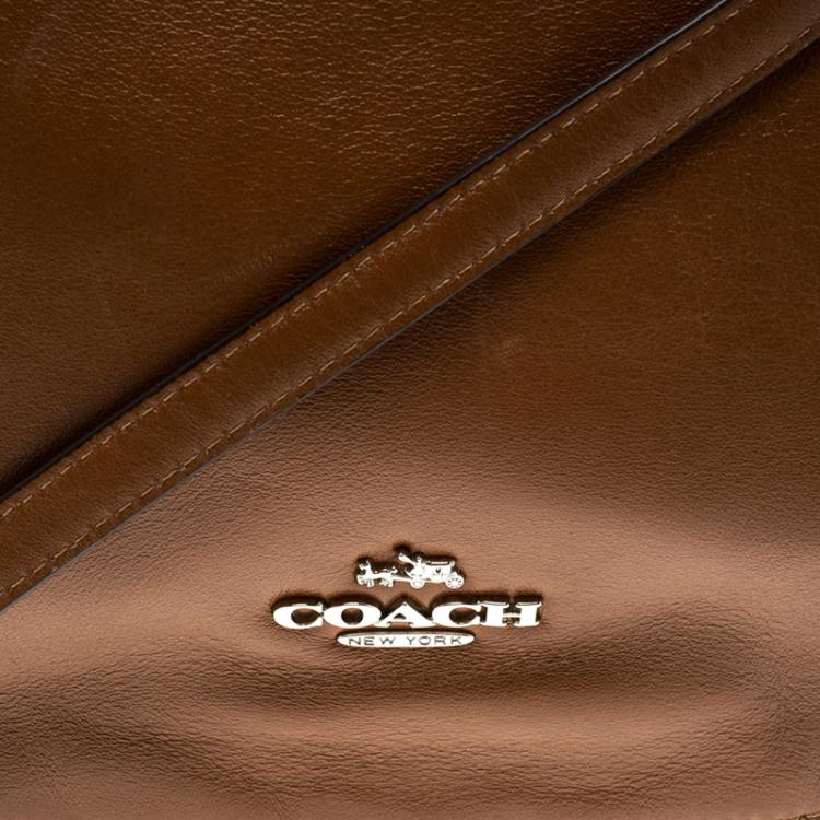 Pre Owned Coach Brown Leather Nomad Crossbody Bag