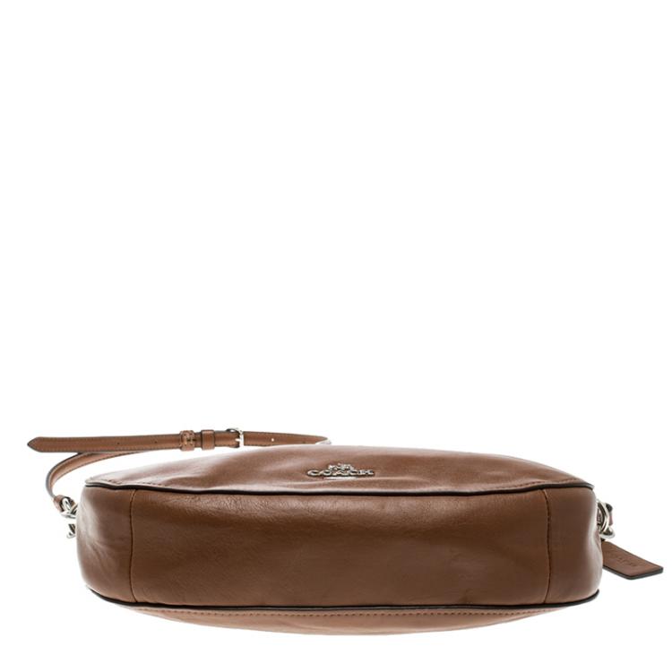 Pre Owned Coach Brown Leather Nomad Crossbody Bag