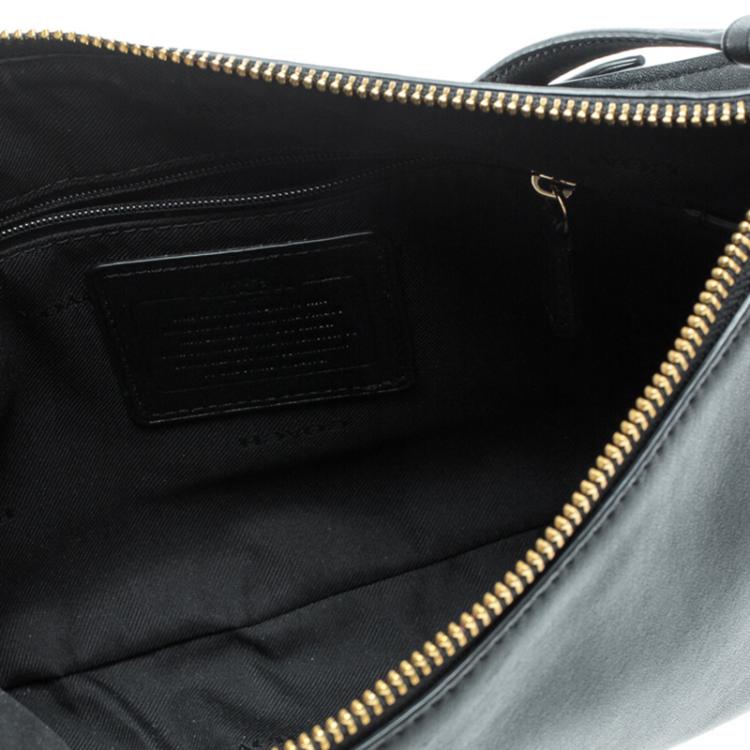 Pre Owned Coach Black Leather Chelsea Crossbody Bag