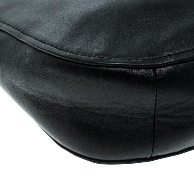 Pre Owned Coach Black Leather Chelsea Crossbody Bag