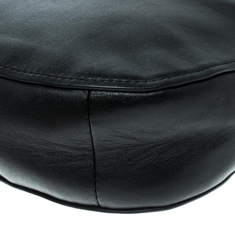 Pre Owned Coach Black Leather Chelsea Crossbody Bag