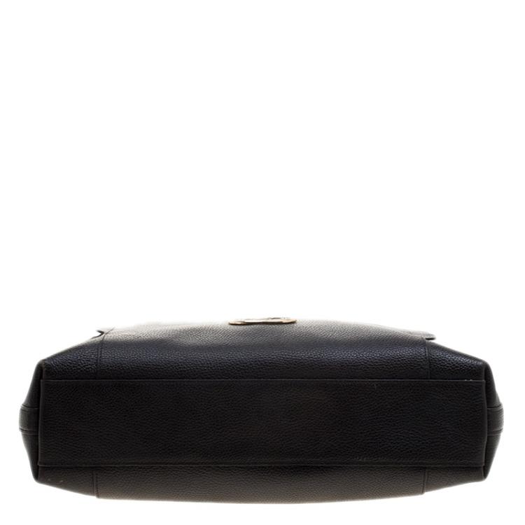 Pre Owned Coach Black Leather Large Scout Hobo