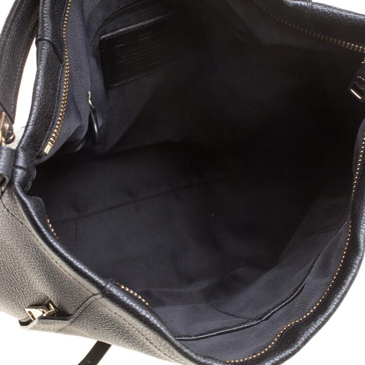 Pre Owned Coach Black Leather Large Scout Hobo