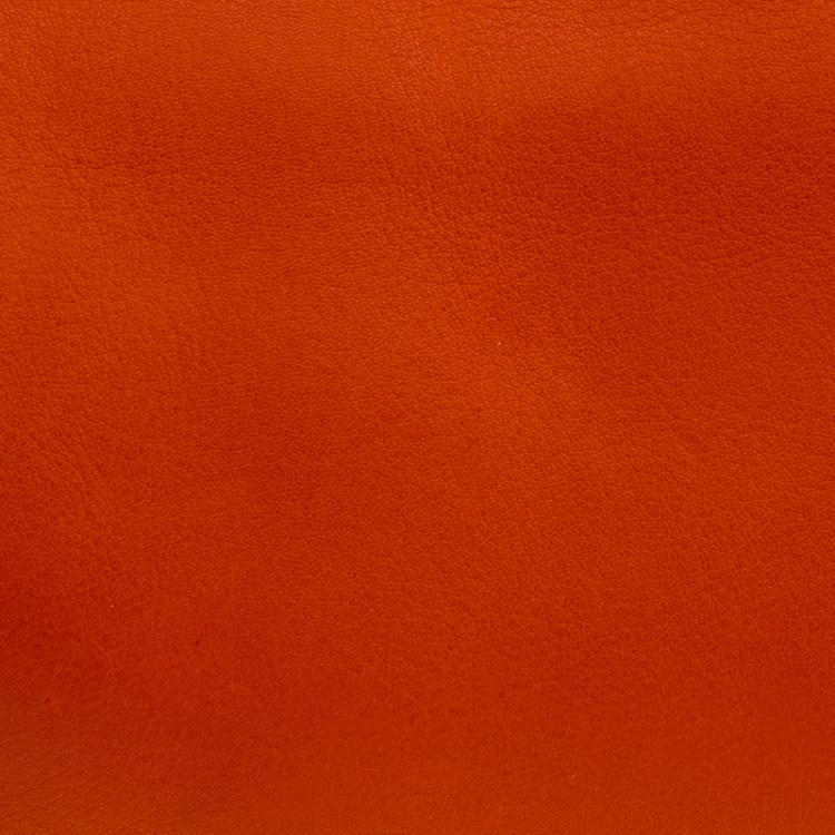 Pre Owned Coach Orange and Beige Leather Shoulder Bag