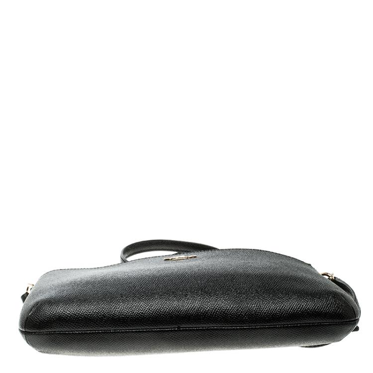 Pre Owned Coach Black Leather Journal Crossbody Bag