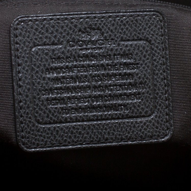 Pre Owned Coach Black Leather Ava Tote
