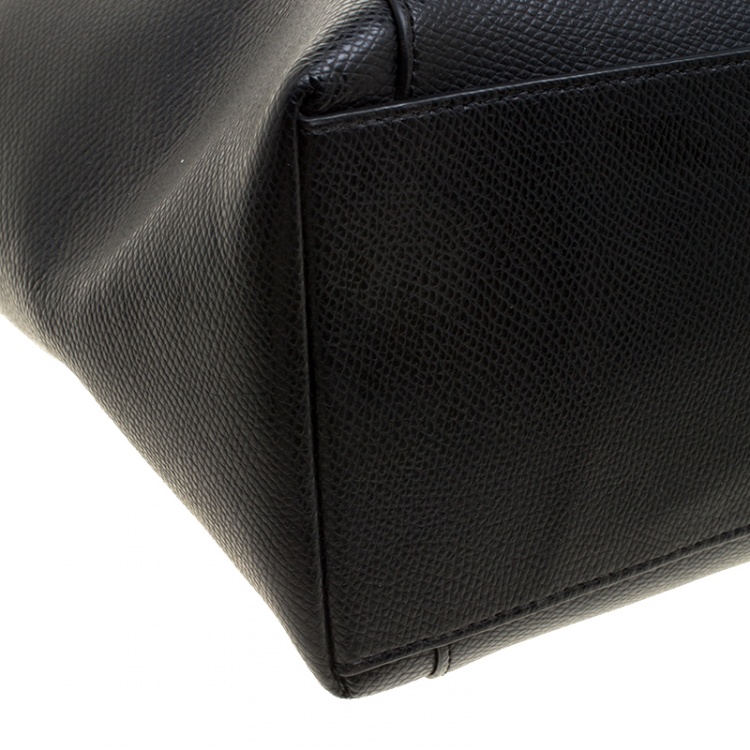 Pre Owned Coach Black Leather Ava Tote