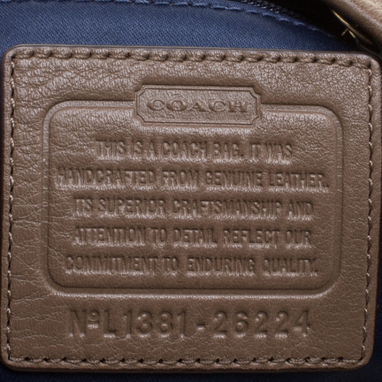 Pre Owned Coach Brown Leather Madison Tote